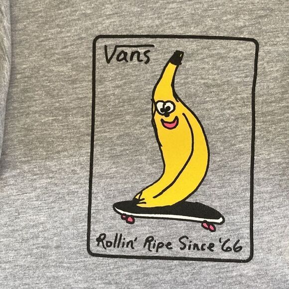 1 LEFT! Small-Vans L/S Banana Skate Tee - Picture 2 of 4